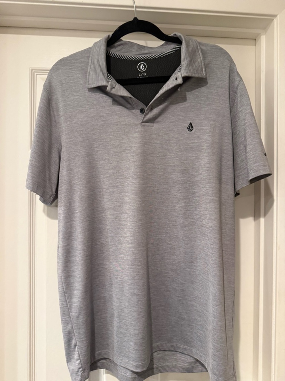 Volcom Men's Heather Gray Polo Shirt